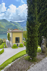 Berühmte Parkanlage der Villa del Balbaniello am Comer See