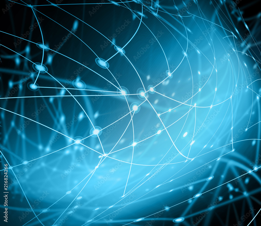 Poster technological background, internet concept of global business. internet connection, abstract of scie