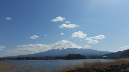 Fuji mountain from Kawaguchiko lake