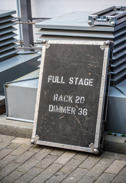 Band Equipment Storage Case For The Road With The Inscription 