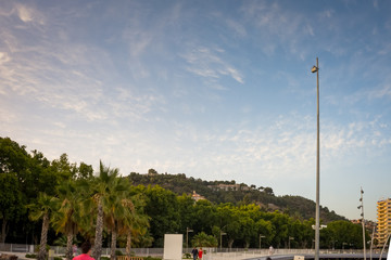 Fototapeta na wymiar Spain, Malaga, a hill overlooking the city of Malaga