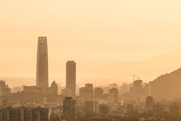 Fototapeta na wymiar Pollution in the city