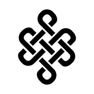 «Guts of Buddha / The bowels of Buddha» (The Endless knot, or Eternal knot, happiness node) — symbol of inseparability and dependent origination of existence and all phenomena in Universe.