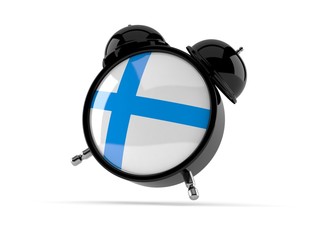 Alarm clock with finnish flag