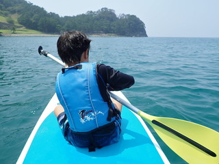 sup@黄金崎ビーチ