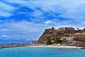 The city of Pizzo Calabro, Calabria, Italy