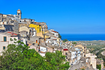 Fototapeta na wymiar The village of Badolato, Calabria, Italy