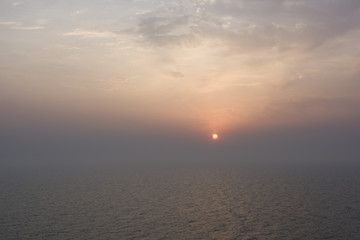 Sea sunset