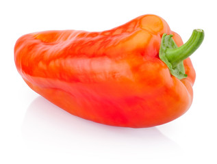 Red pepper isolated on white background