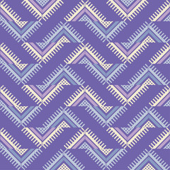 Ethnic boho seamless pattern. Traditional ornament. Geometric background. Tribal pattern. Folk motif. Textile rapport.