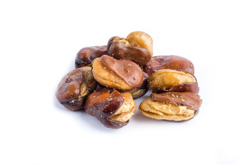 Roasted and salted faba beans or Pop beans