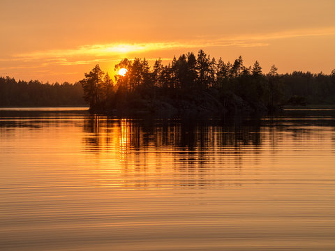island at sunset © Maslov Dmitry