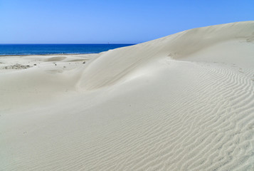 Famous Patara beach in Turkey situated on Mediterranean Sea
