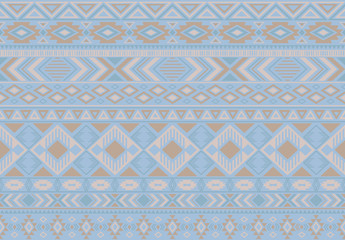 Indian pattern tribal ethnic motifs geometric seamless vector background. Chic boho tribal motifs clothing fabric textile print traditional design with triangle and rhombus shapes.