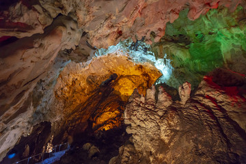 Vrelo Cave in the Matka Canyon of Macedonia in Summer