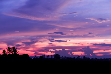 Clouds and blue sky  sunset, Abstract background.