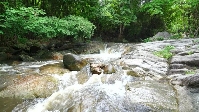 Scenic view of mountains viewpoint at Nam Tok 9 Chan, Nine waterfalls, Khao Jones, kao Nine Jones Waterfall At Suan Phueng, Ratchaburi, Thailand.