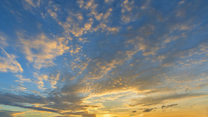 sky and cloud with sunrise sky. Beautiful sky