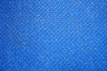 Blue metal floor plate texture background