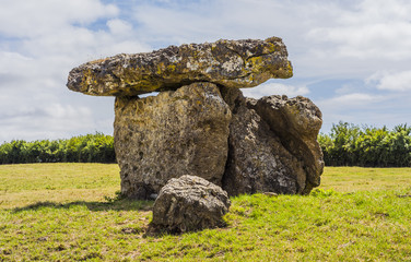 St. Lythans 6000 year old Burial Chamber, Vale of Glamorgan, Wales, UK