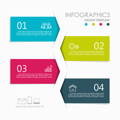 Obraz premium Infographic design template with place for your data. Vector illustration.