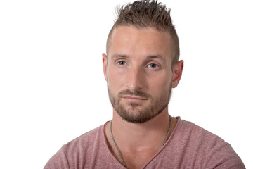 Obraz premium portrait of a handsome young man, on white