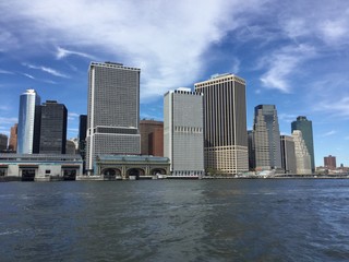 Fototapeta na wymiar Blue sky of Manhattan