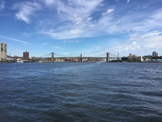 Naklejka premium Panorama of Brooklyn Bridge