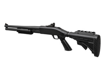 Gun.Shotgun isolated on white