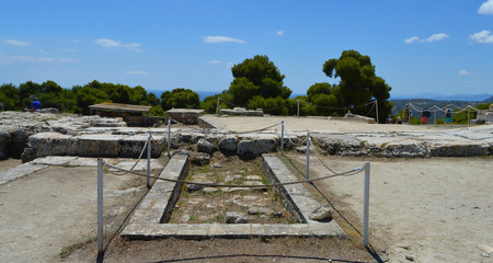 AEGINA, GREECE - JUNE 19: The Temple of Aphaia in Aegina, Greece on June 19, 2017. © Vitali