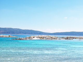 Salda lake beach in Burdur province of Turkey