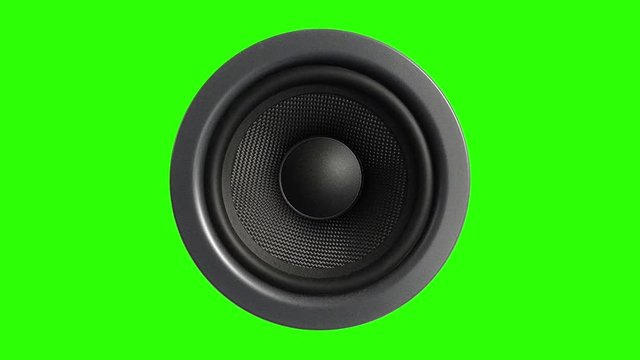 Speaker Stereo Music Green Screen 3D Rendering Animation