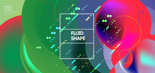 Fluid color background. Liquid shape . Eps10 vector