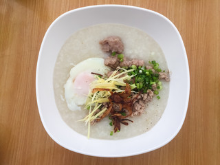 Congee with pork