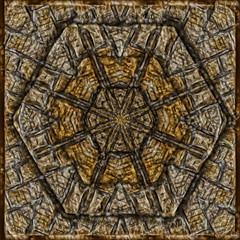 Abstrakt hexagon fraktal muster manipulation