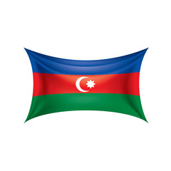 Azerbaijan flag, vector illustration