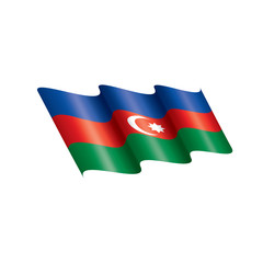 Azerbaijan flag, vector illustration