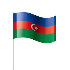 Azerbaijan flag, vector illustration