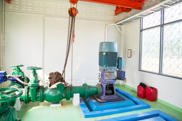 Pump motor in Water Treatment Plant