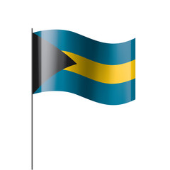 Bahamas flag, vector illustration