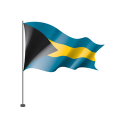 Bahamas flag, vector illustration
