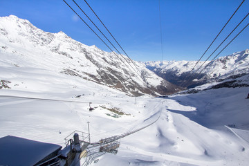 Ski station on top of the mountain