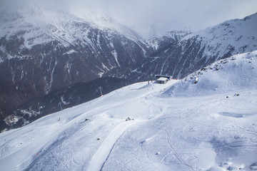 Obraz premium Snowy Mountains in Zermatt