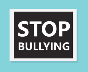 stop bullying more concept- vector illustration