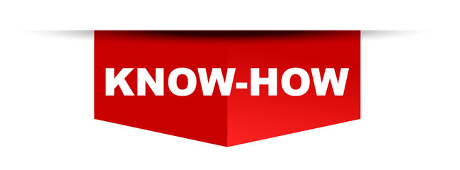 red vector banner know how