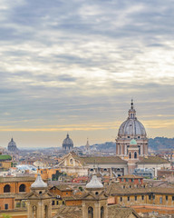 Fototapeta na wymiar Rome Cityscape Aerial View