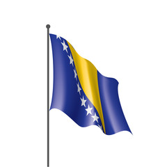 Bosnia and Herzegovina flag, vector illustration