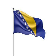 Bosnia and Herzegovina flag, vector illustration