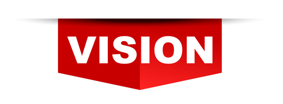 red vector banner vision