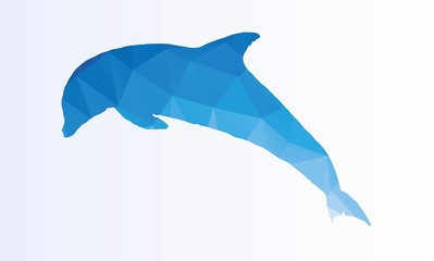 Obraz premium Wielokątny delfin